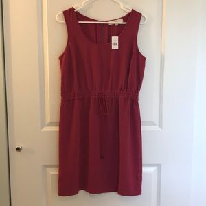 NWT Loft Dark Red Sleeveless Dress